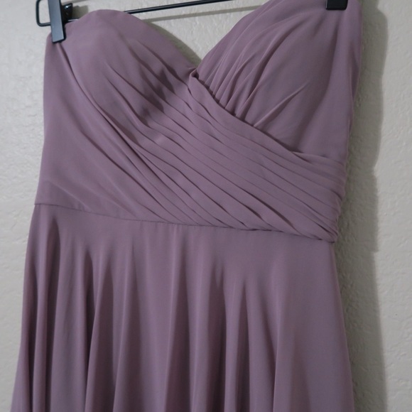 Jenny Yoo Annabelle Dress Strapless Maxi A-line Bridesmaid Prom‎ Wedding Purple - Picture 5 of 13